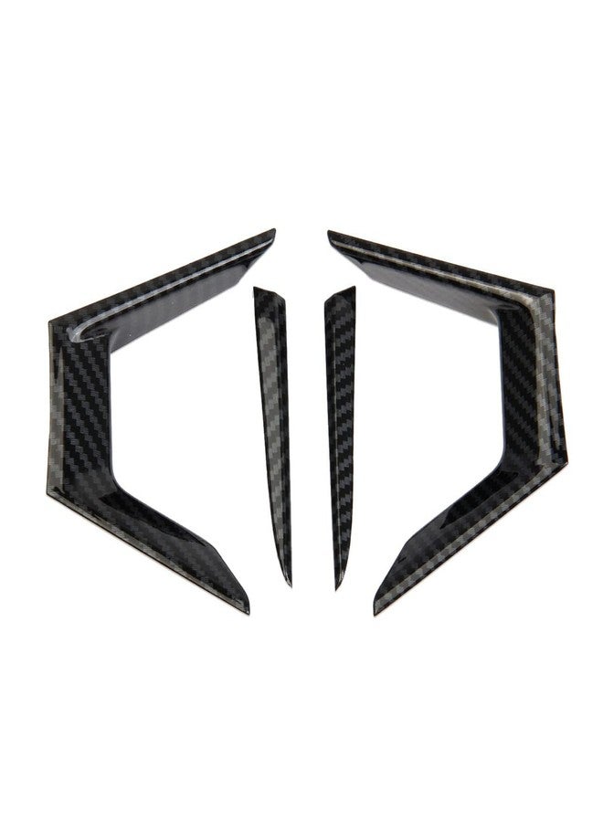 Fewshaw Carbon Fiber Steering Wheel Cover Molding Trims Accessories for Mitsubishi Outlander 2022-2025 - Image 2